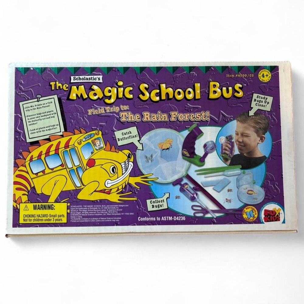 Vintage 1999 The Magic School Bus Field Trip to The Rain Forest Science Kit